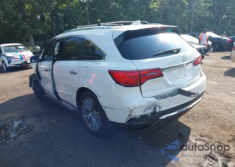 2017 Acura Mdx Technology Package from USA, damaged, VIN 5FRYD4H57HB029442